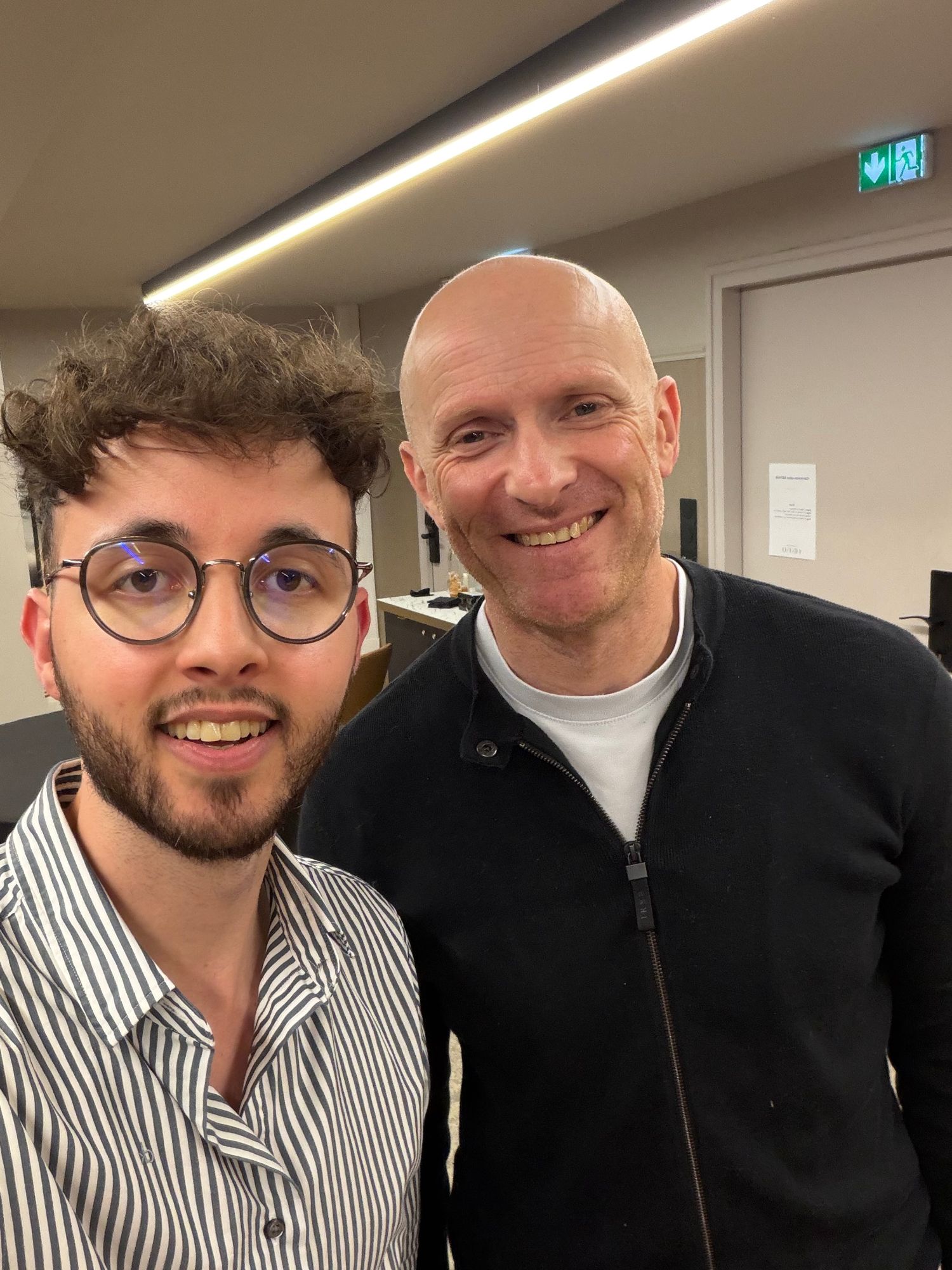 Gatien Poupard avec Cédric